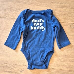 Jumping Beans Navy Long Sleeve Bodysuit